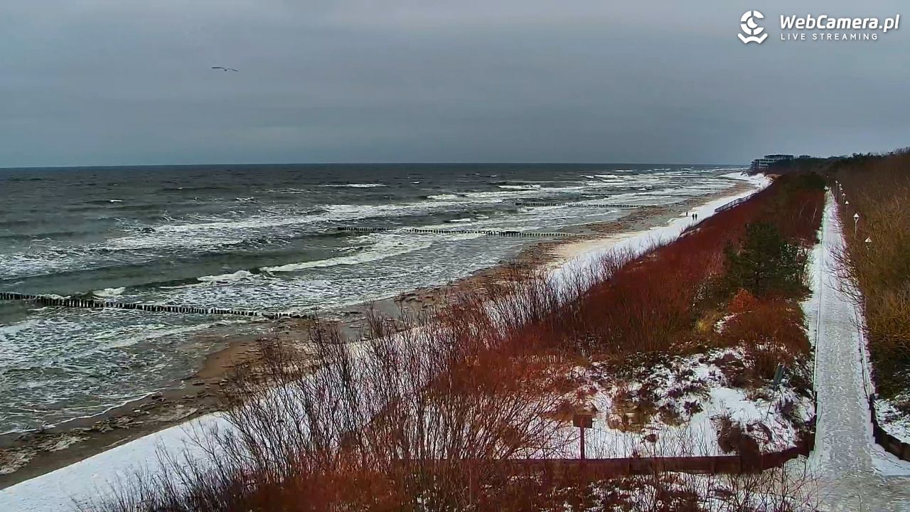 DZIWNÓW  - widok na plażę - 13 luty 2026, 13:42