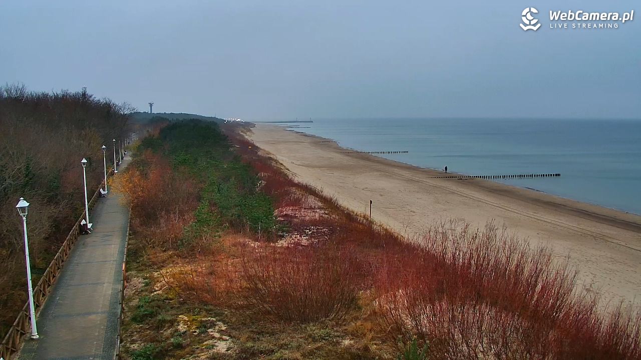 DZIWNÓW  - widok na plażę - 04 grudzień 2025, 07:54