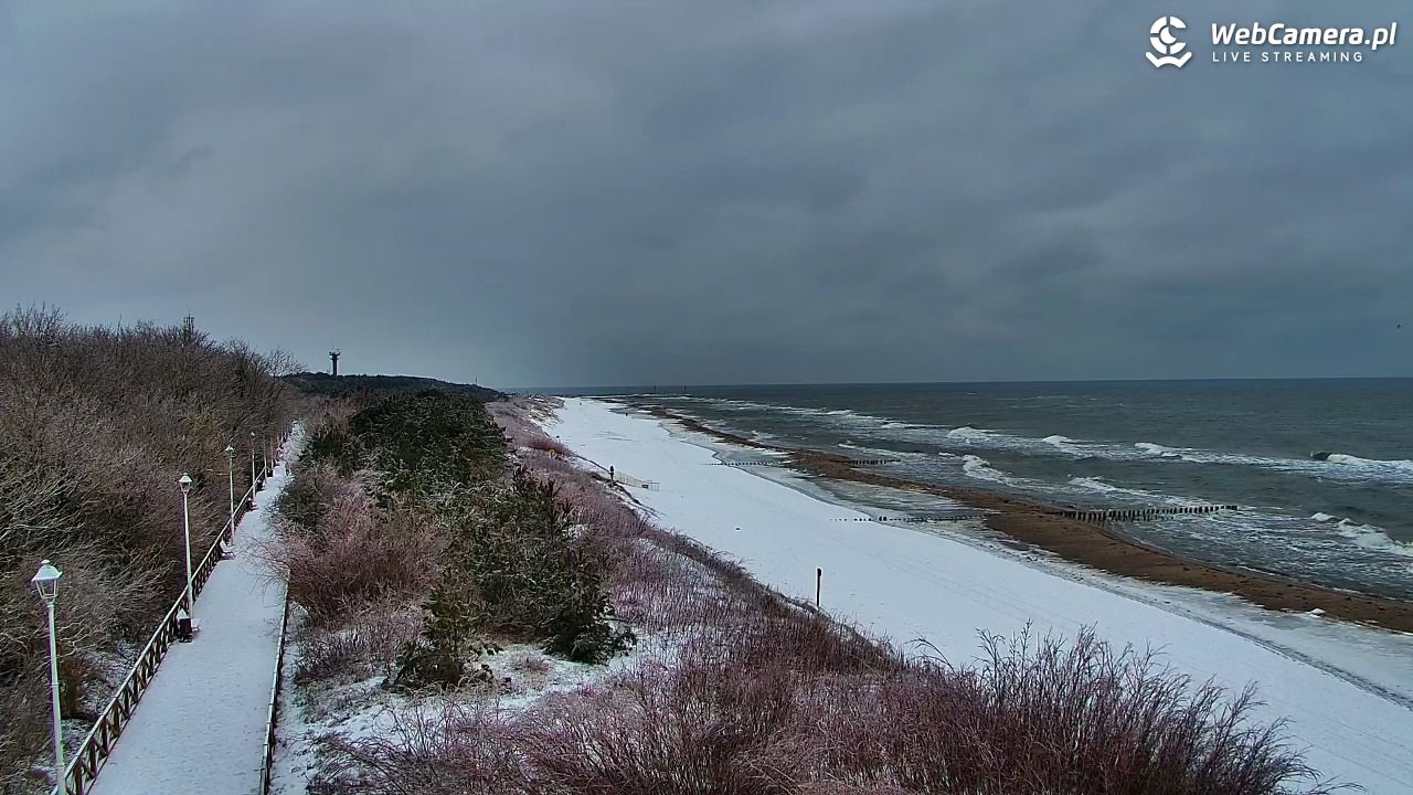DZIWNÓW  - widok na plażę - 29 styczeń 2026, 15:57
