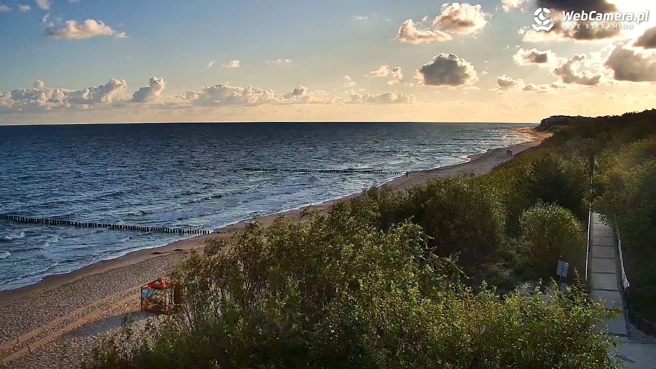 DZIWNÓW  - widok na plażę - 08 sierpień 2026, 07:08