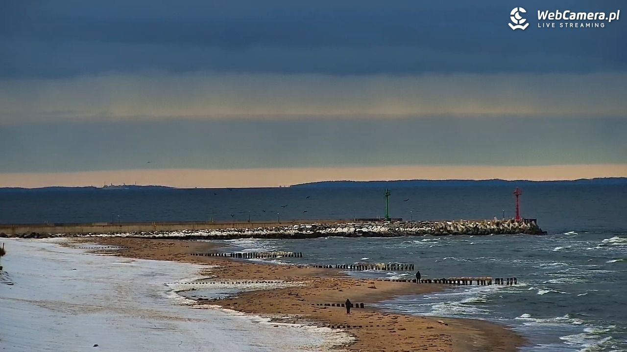 DZIWNÓW  - widok na plażę - 15 luty 2026, 08:14