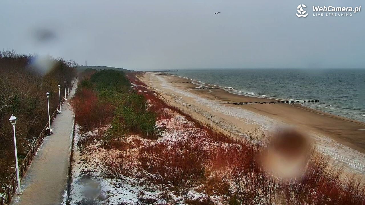 DZIWNÓW  - widok na plażę - 14 styczeń 2026, 14:54
