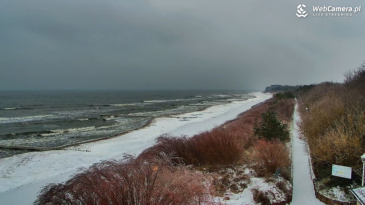 DZIWNÓW  - widok na plażę - 26 styczeń 2026, 12:01