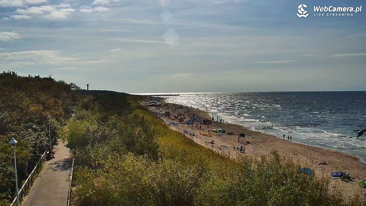 DZIWNÓW  - widok na plażę - 24 lipiec 2026, 17:05