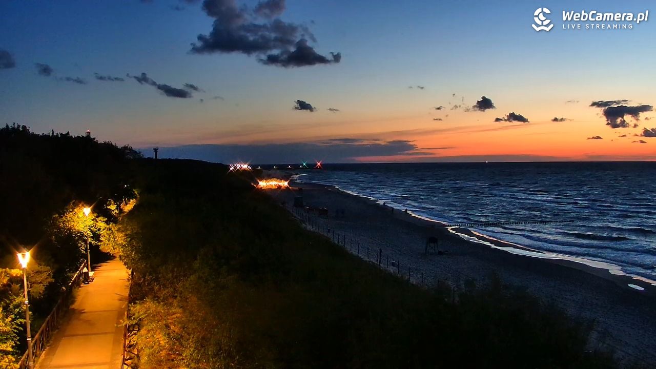 DZIWNÓW  - widok na plażę - 07 sierpień 2026, 21:40