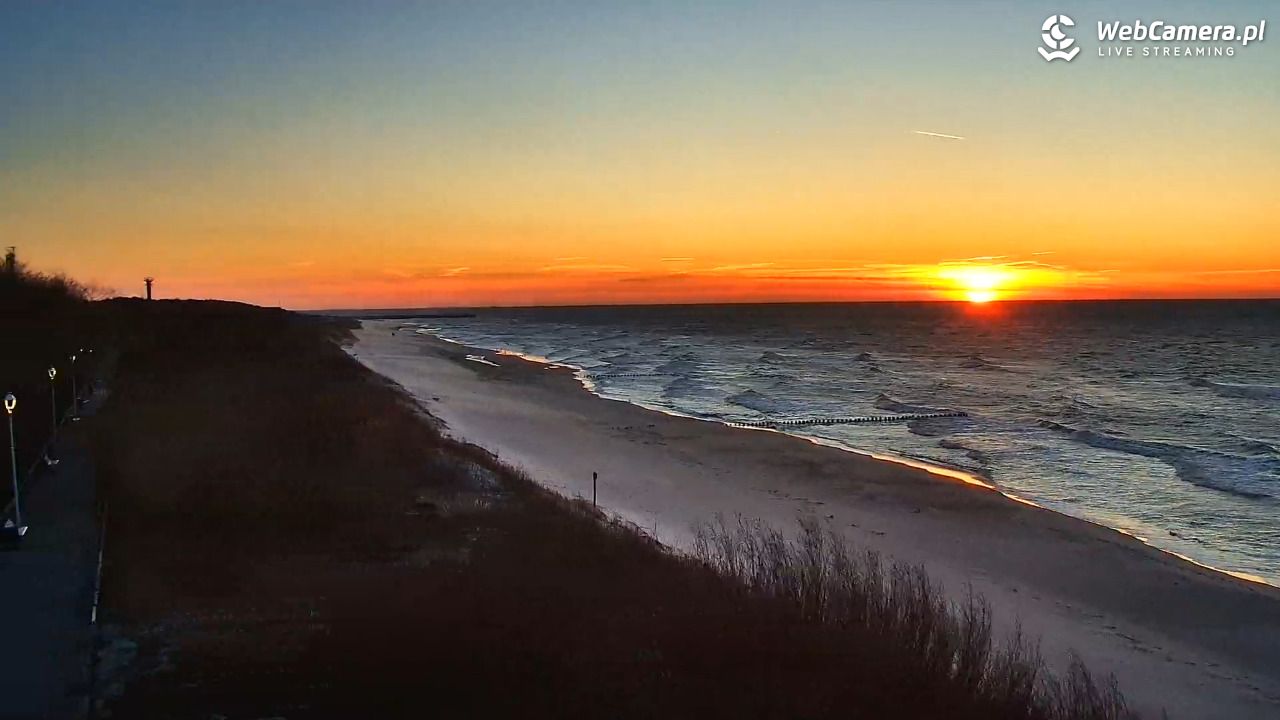 DZIWNÓW  - widok na plażę - 09 kwiecień 2026, 19:53