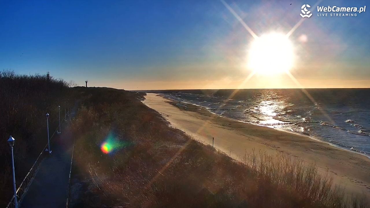 DZIWNÓW  - widok na plażę - 09 kwiecień 2026, 19:13