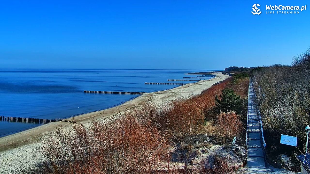 DZIWNÓW  - widok na plażę - 18 marzec 2026, 10:30