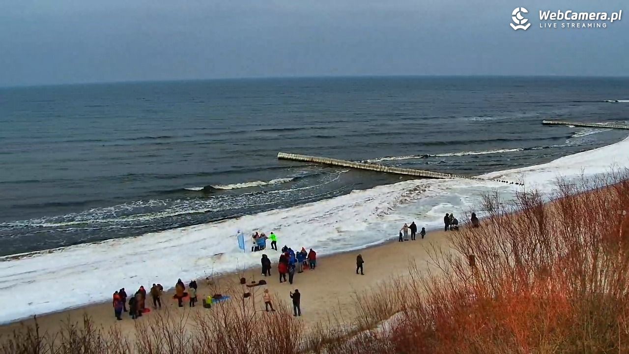 DZIWNÓW  - widok na plażę - 25 styczeń 2026, 12:30