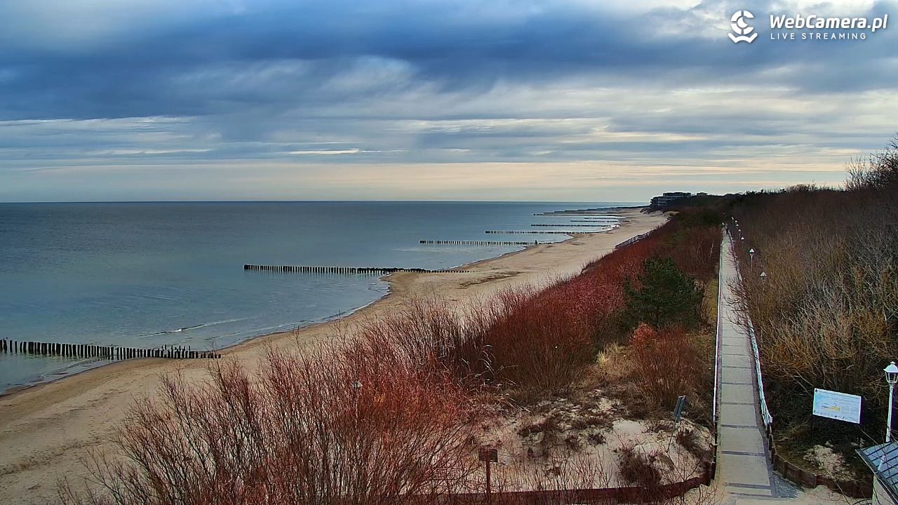 DZIWNÓW  - widok na plażę - 02 marzec 2026, 08:03