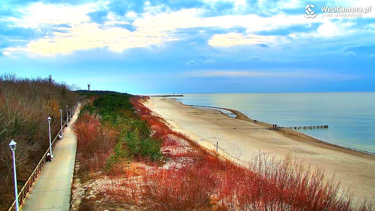 DZIWNÓW  - widok na plażę - 11 marzec 2026, 17:25