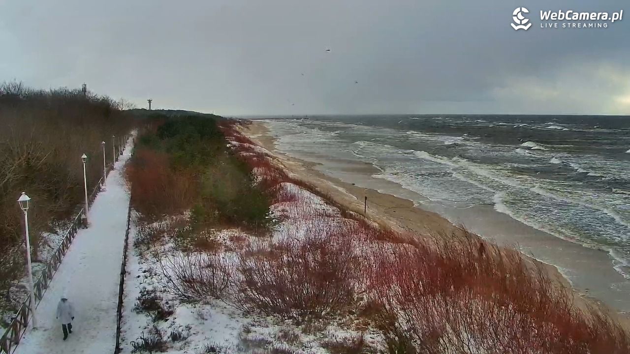 DZIWNÓW  - widok na plażę - 10 styczeń 2026, 13:30