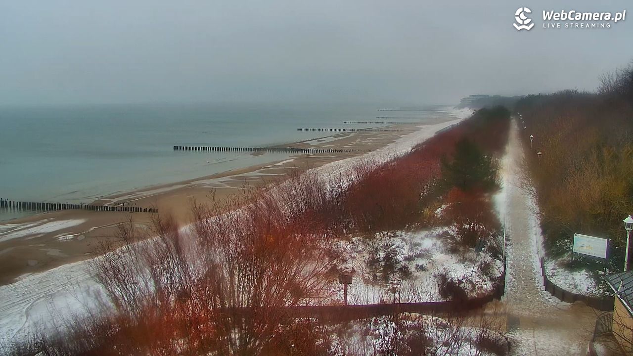 DZIWNÓW  - widok na plażę - 14 styczeń 2026, 08:46
