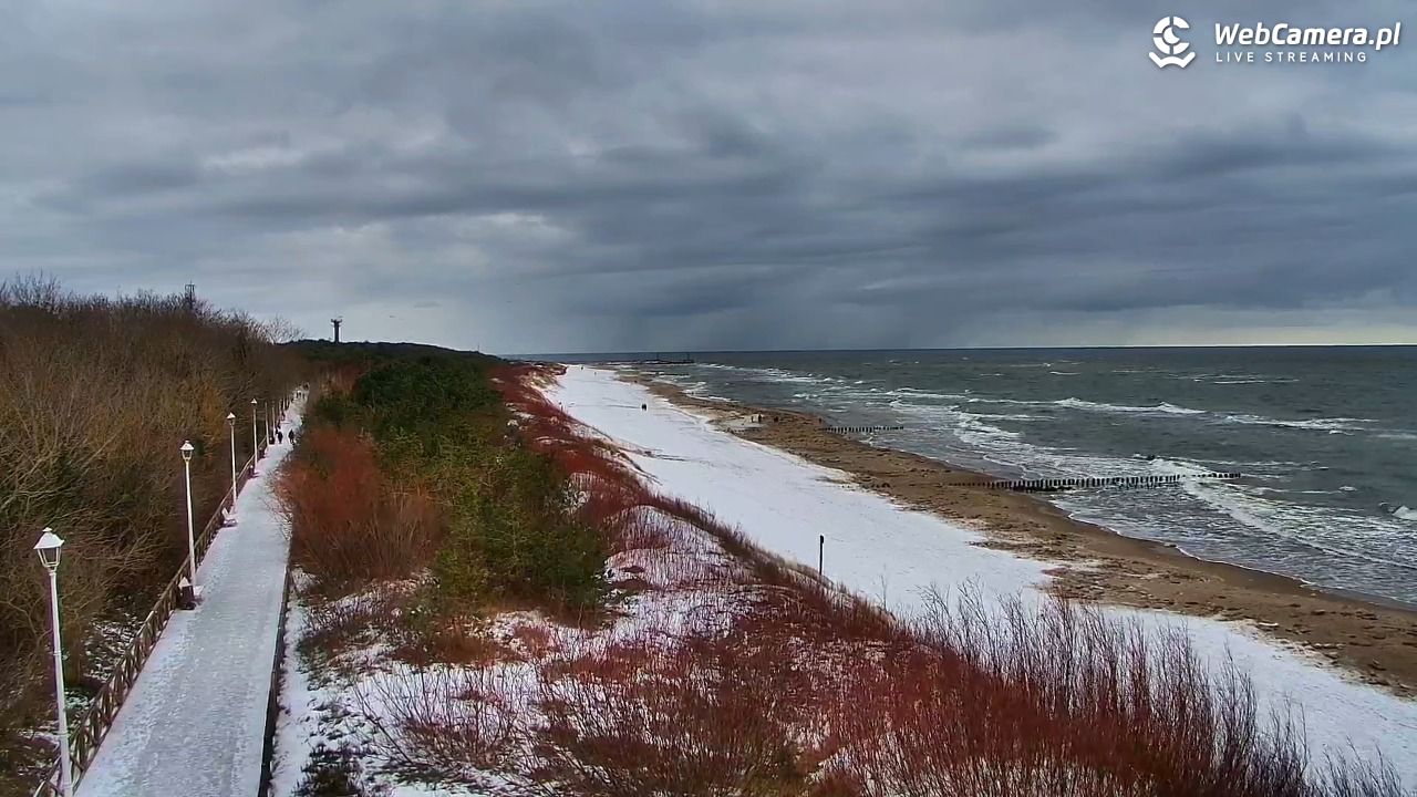DZIWNÓW  - widok na plażę - 14 luty 2026, 14:32