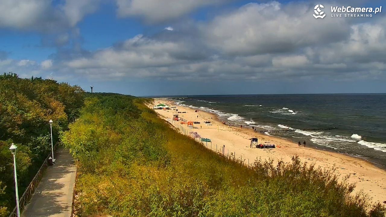 DZIWNÓW  - widok na plażę - 24 lipiec 2026, 11:10