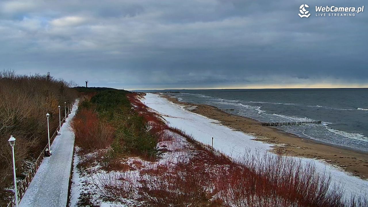 DZIWNÓW  - widok na plażę - 15 luty 2026, 09:20