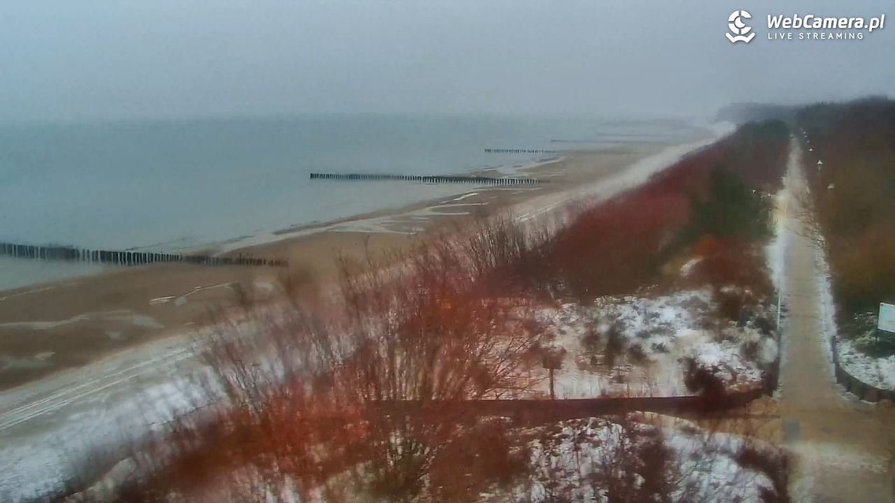 DZIWNÓW  - widok na plażę - 14 styczeń 2026, 10:07