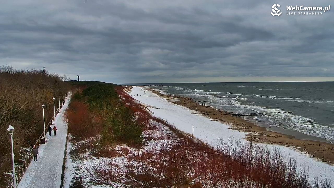 DZIWNÓW  - widok na plażę - 14 luty 2026, 12:38