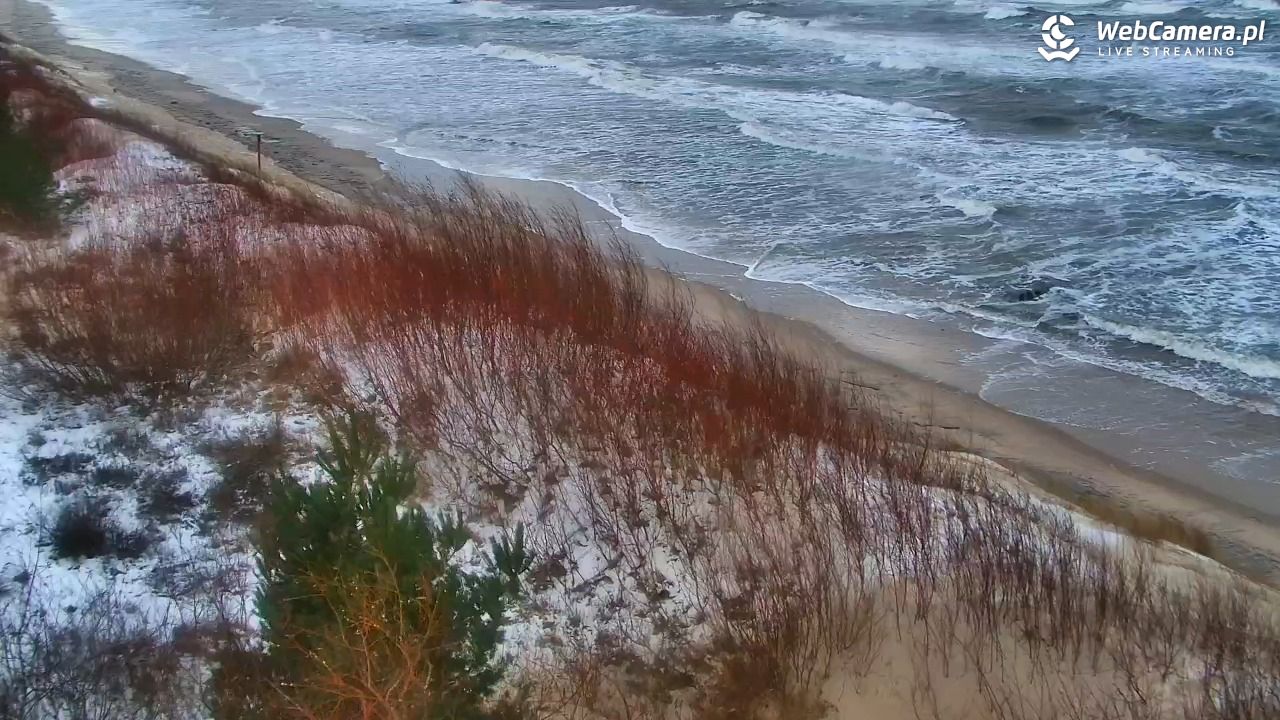 DZIWNÓW  - widok na plażę - 11 styczeń 2026, 11:25