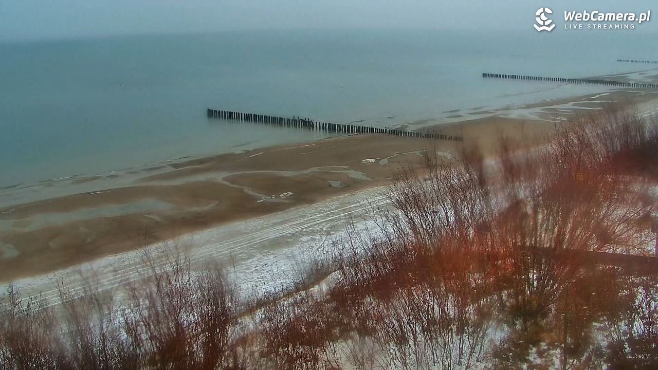 DZIWNÓW  - widok na plażę - 14 styczeń 2026, 10:13