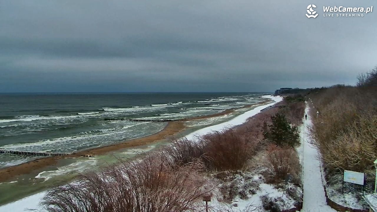 DZIWNÓW  - widok na plażę - 29 styczeń 2026, 08:55