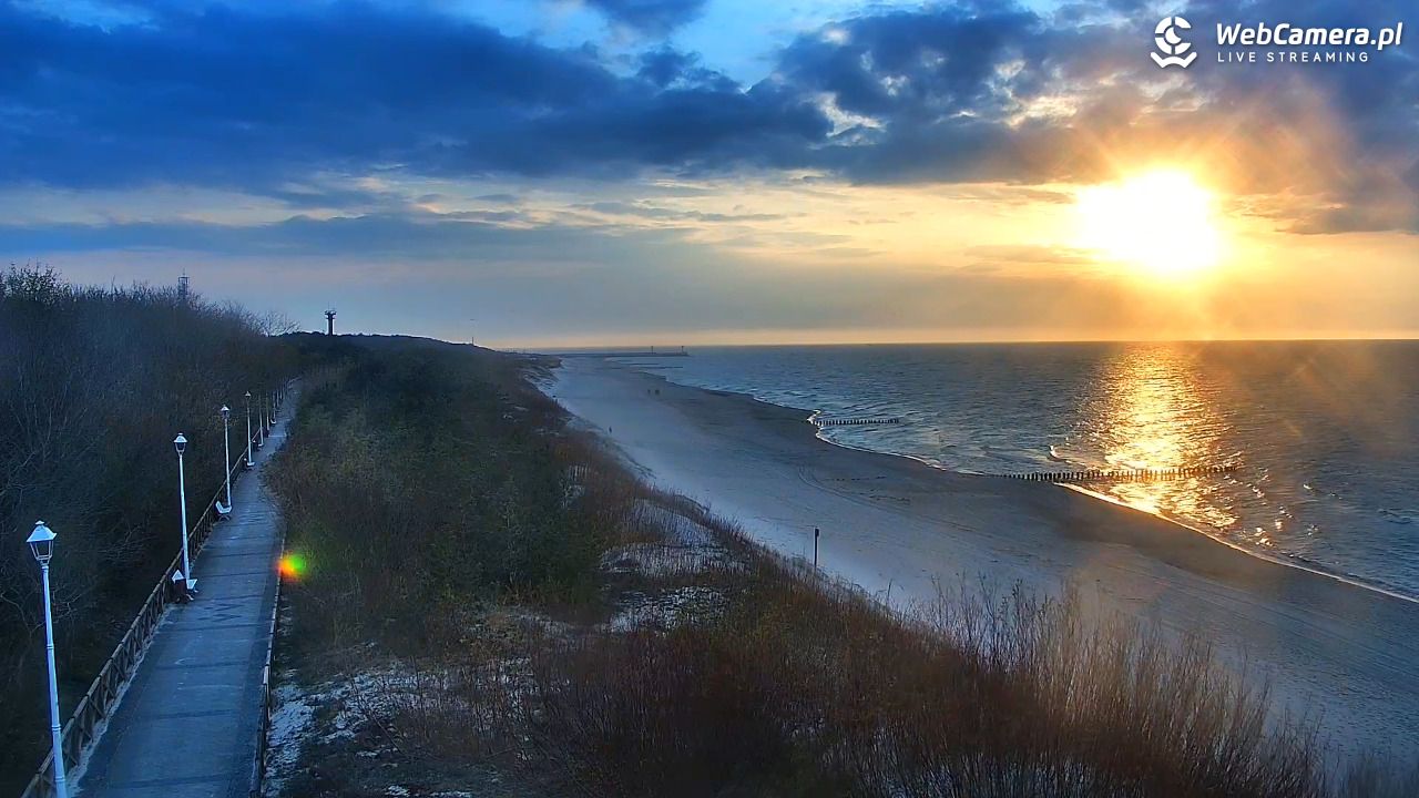 DZIWNÓW  - widok na plażę - 16 kwiecień 2026, 19:25
