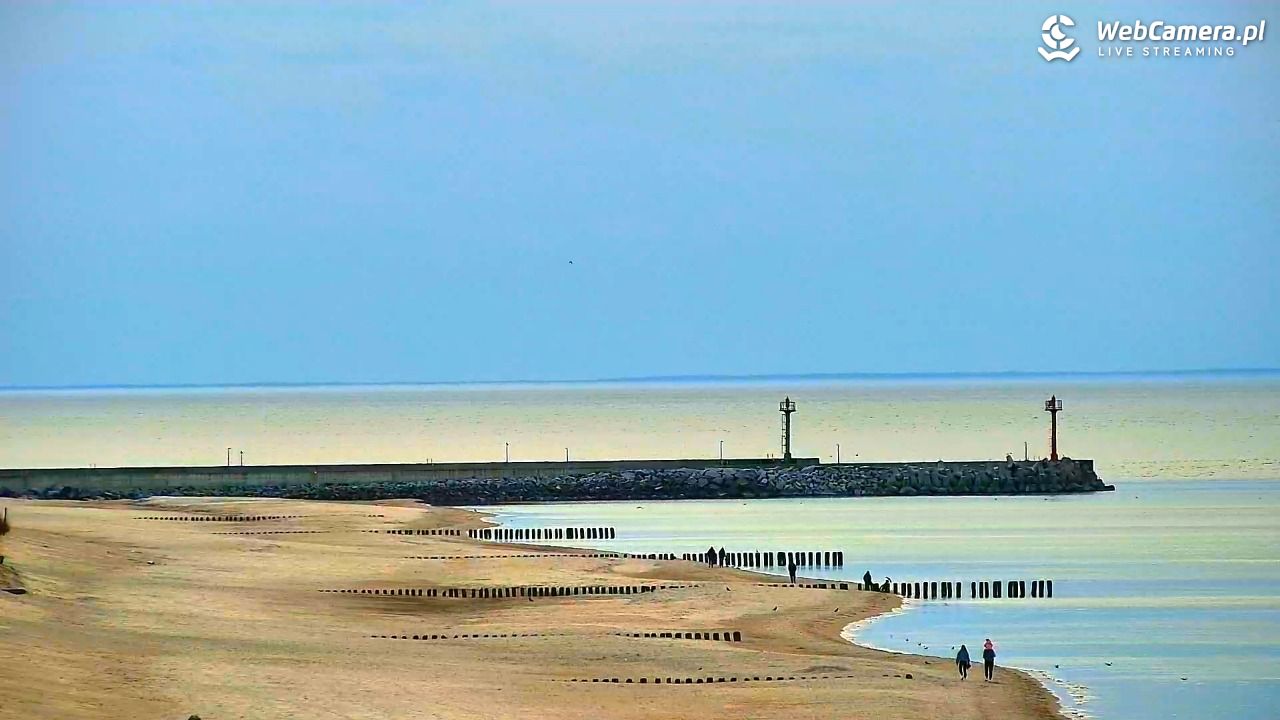 DZIWNÓW  - widok na plażę - 11 marzec 2026, 17:25