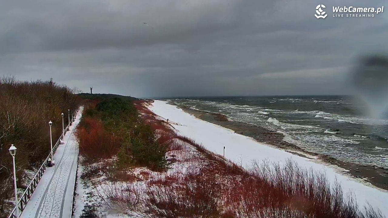 DZIWNÓW  - widok na plażę - 13 luty 2026, 10:09