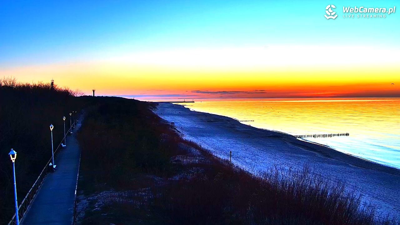 DZIWNÓW  - widok na plażę - 01 kwiecień 2026, 19:45