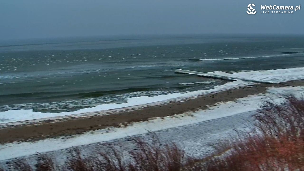 DZIWNÓW  - widok na plażę - 06 luty 2026, 07:58
