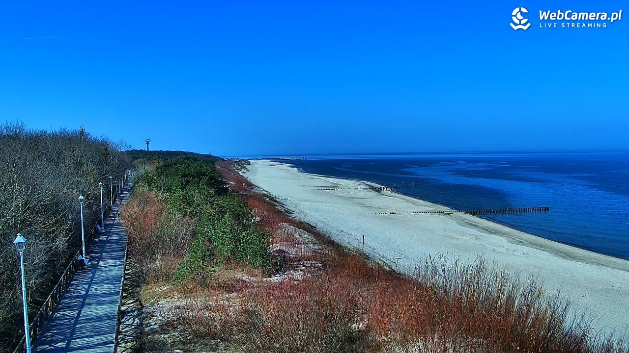 DZIWNÓW  - widok na plażę - 19 marzec 2026, 10:20