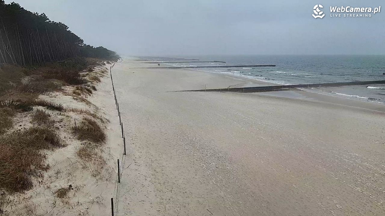 Dźwirzyno - widok na plażę NOWOŚĆ - 15 marzec 2026, 12:39
