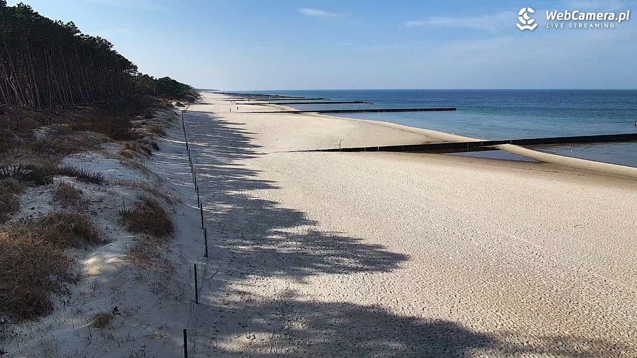 Dźwirzyno - widok na plażę NOWOŚĆ - 11 marzec 2026, 12:16