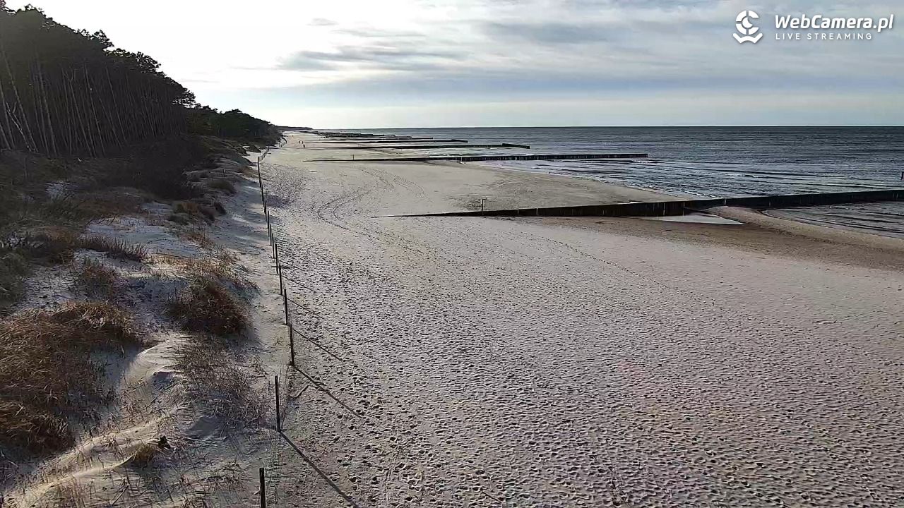 Dźwirzyno - widok na plażę NOWOŚĆ - 13 marzec 2026, 15:18