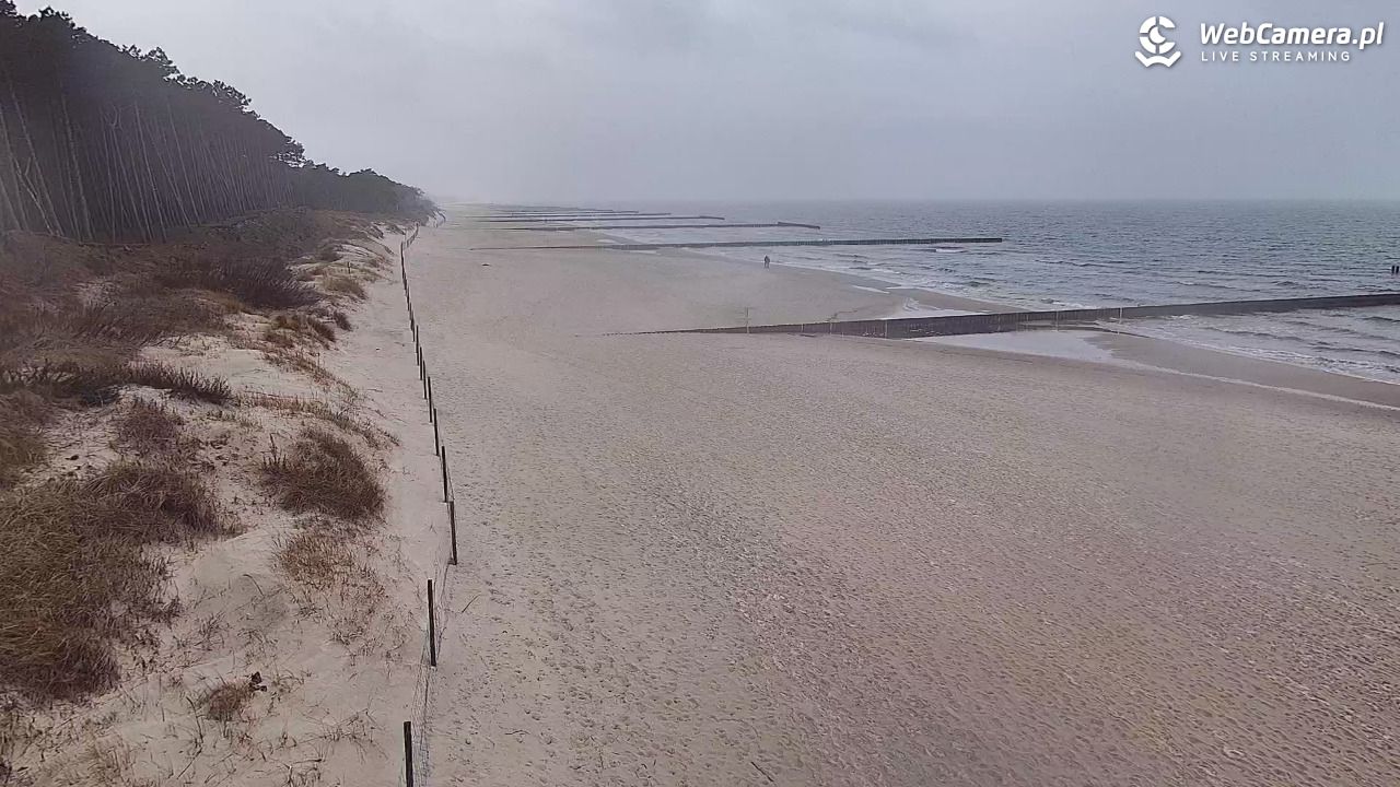 Dźwirzyno - widok na plażę NOWOŚĆ - 15 marzec 2026, 12:51