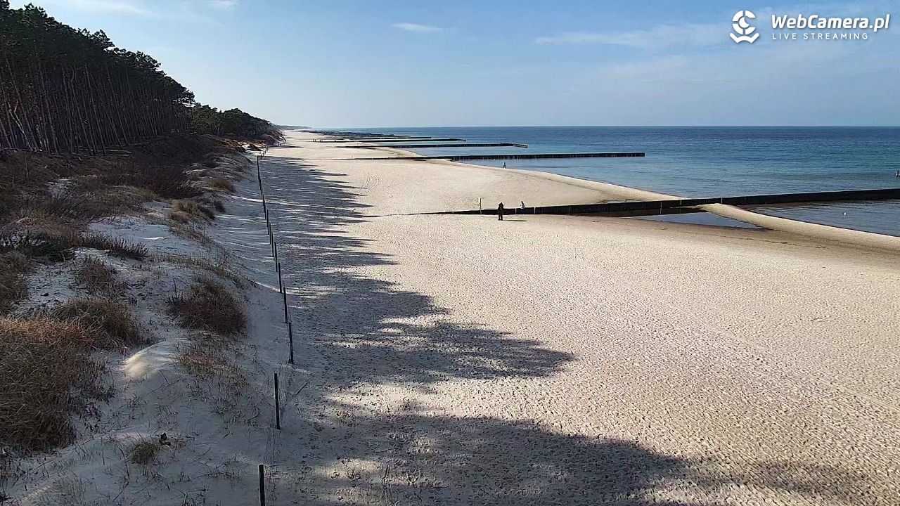 Dźwirzyno - widok na plażę NOWOŚĆ - 11 marzec 2026, 12:12