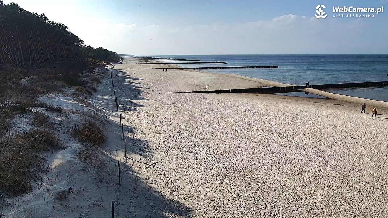Dźwirzyno - widok na plażę NOWOŚĆ - 11 marzec 2026, 13:49