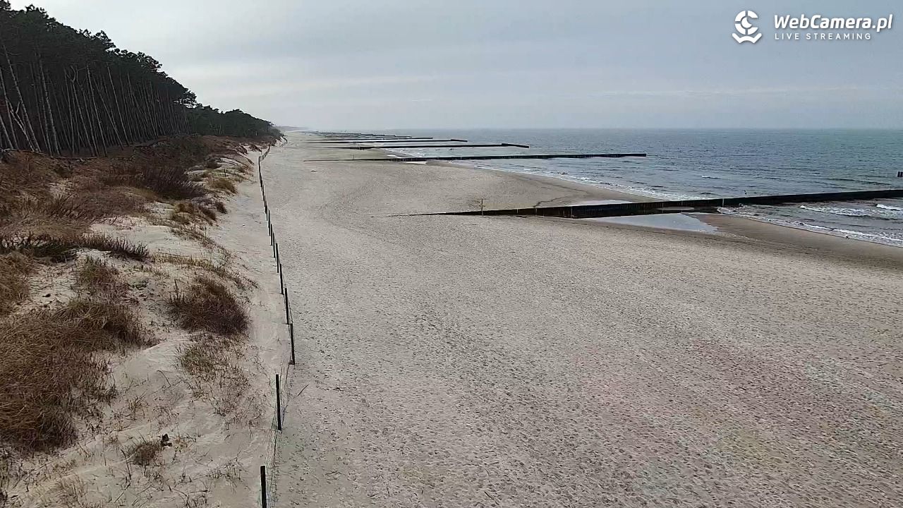 Dźwirzyno - widok na plażę NOWOŚĆ - 15 marzec 2026, 15:24