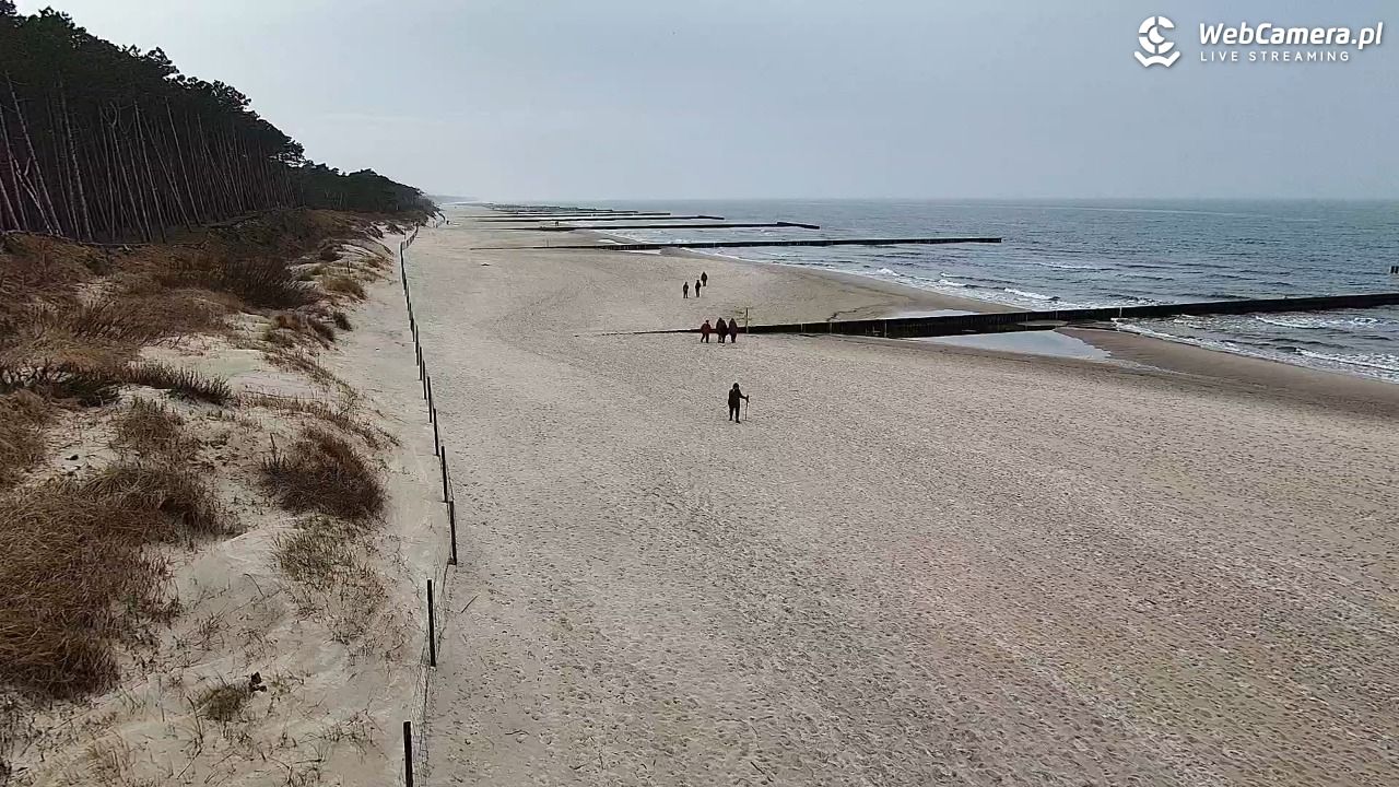 Dźwirzyno - widok na plażę NOWOŚĆ - 15 marzec 2026, 14:43