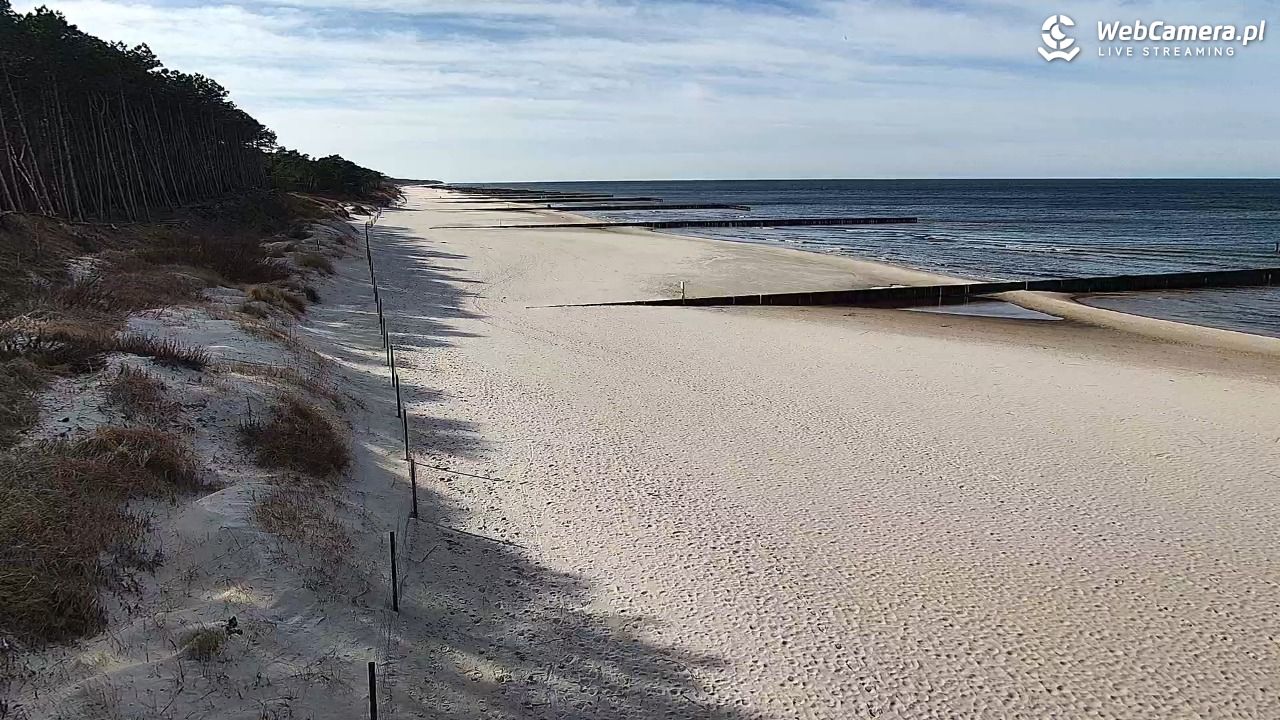 Dźwirzyno - widok na plażę NOWOŚĆ - 13 marzec 2026, 13:25