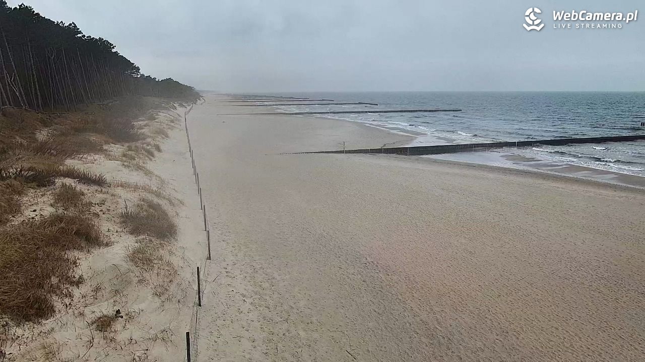 Dźwirzyno - widok na plażę NOWOŚĆ - 15 marzec 2026, 09:13