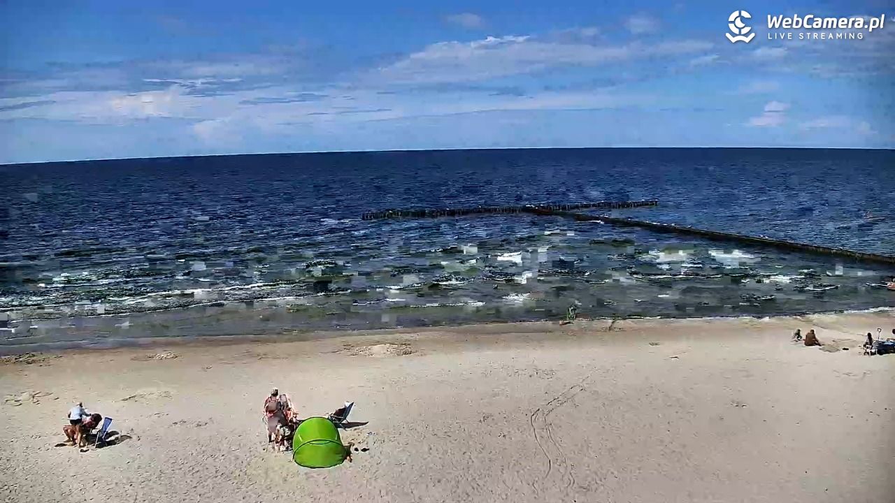 DŹWIRZYNO - widok na plażę - 01 sierpień 2025, 14:40