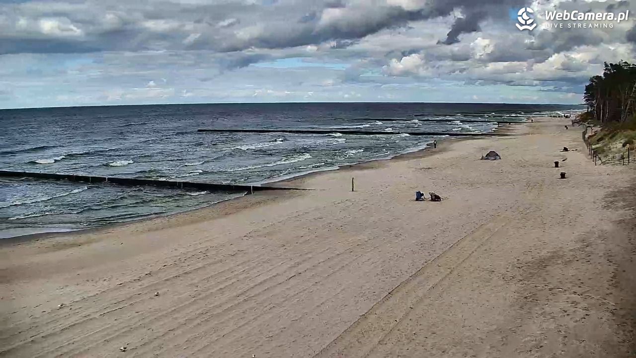 DŹWIRZYNO - widok na plażę - 17 wresień 2026, 14:03