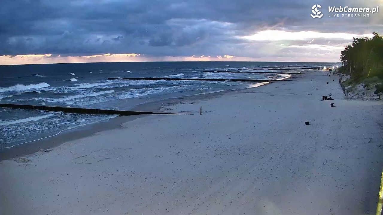 DŹWIRZYNO - widok na plażę - 07 sierpień 2026, 04:50