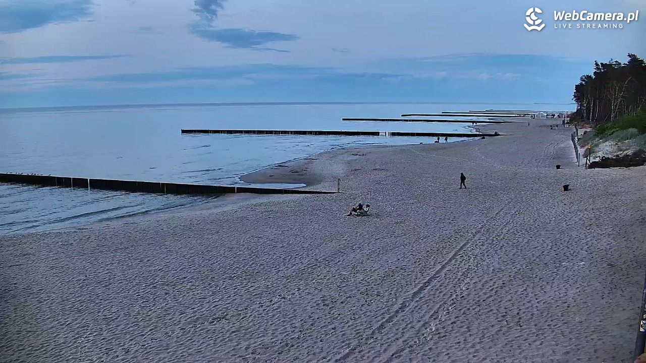 DŹWIRZYNO - widok na plażę - 04 czerwiec 2025, 21:26