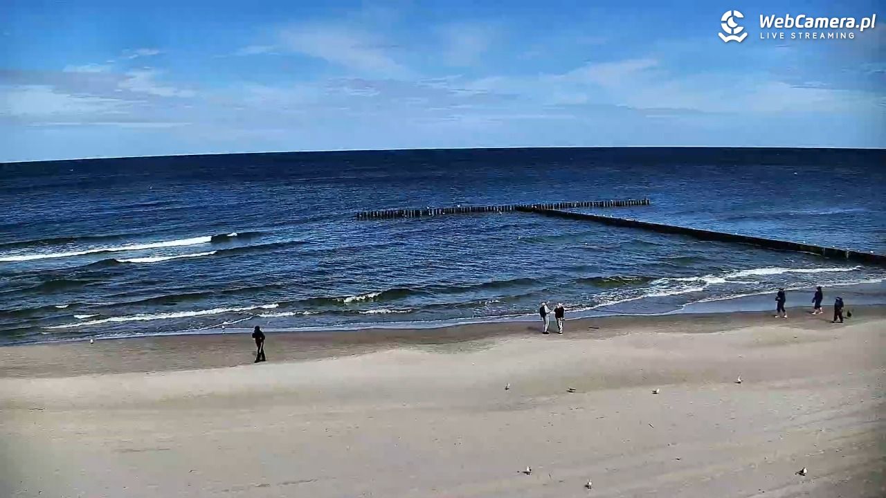 DŹWIRZYNO - widok na plażę - 19 wresień 2026, 12:07