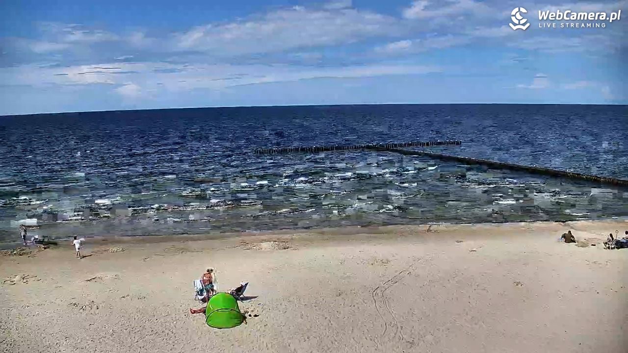 DŹWIRZYNO - widok na plażę - 01 sierpień 2025, 14:35