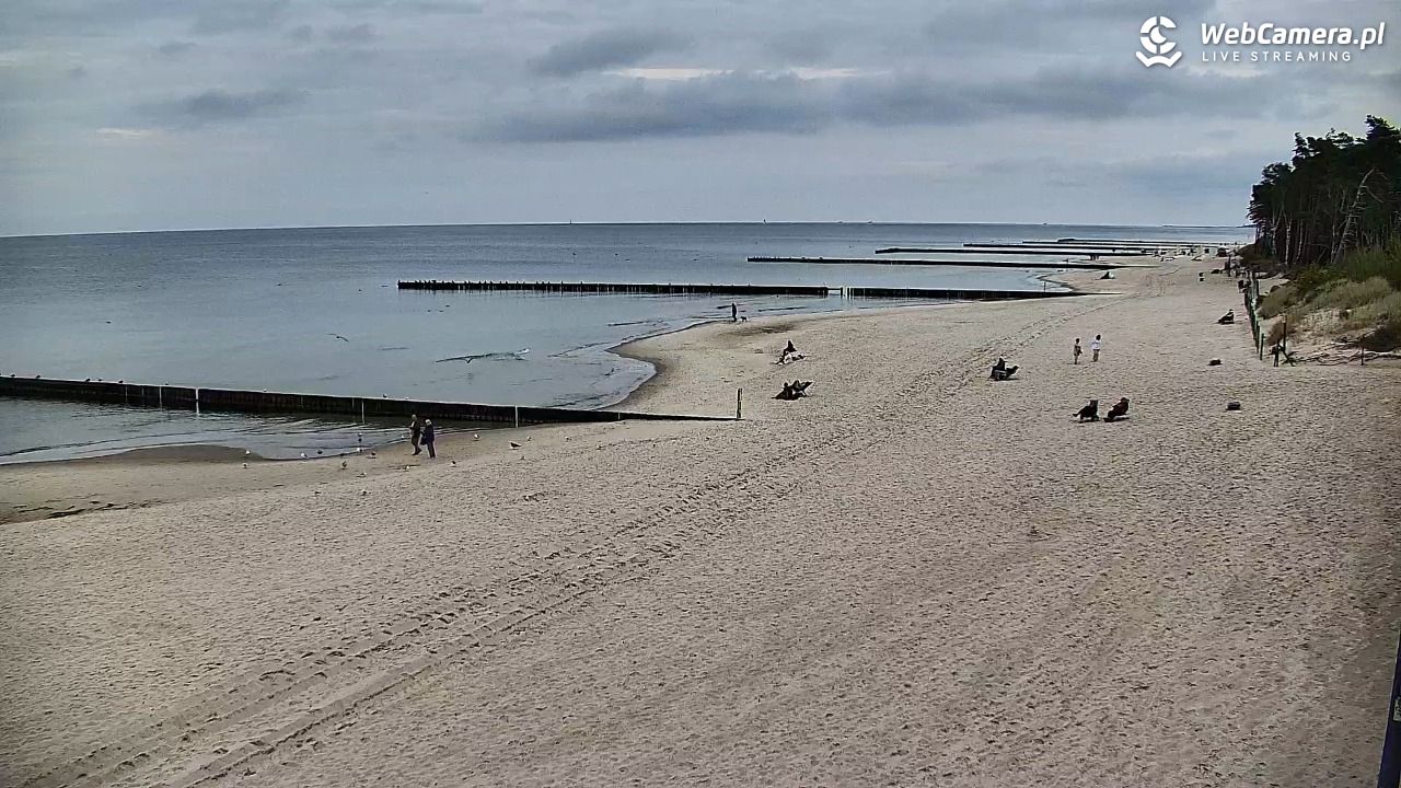 DŹWIRZYNO - widok na plażę - 14 wresień 2025, 12:55