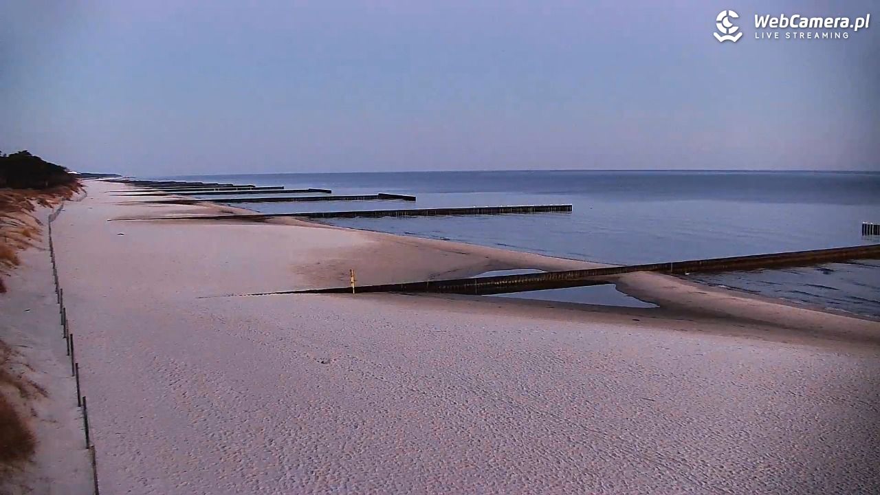 DŹWIRZYNO - widok na plażę - 22 marzec 2026, 05:35