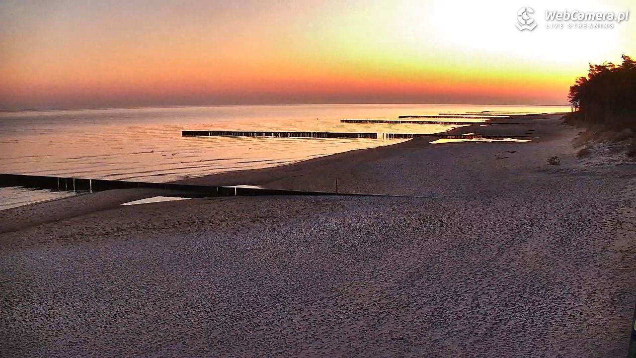 DŹWIRZYNO - widok na plażę - 22 marzec 2026, 05:36
